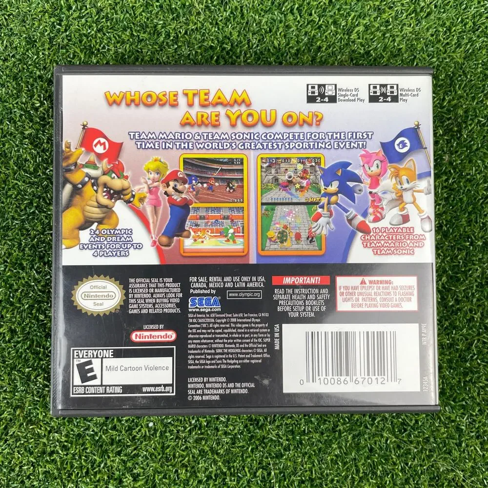 Mario & Sonic at the Olympic Games Nintendo DS Complete